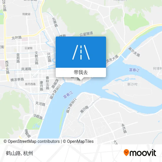 鹤山路地图
