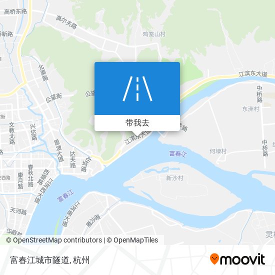 富春江城市隧道地图