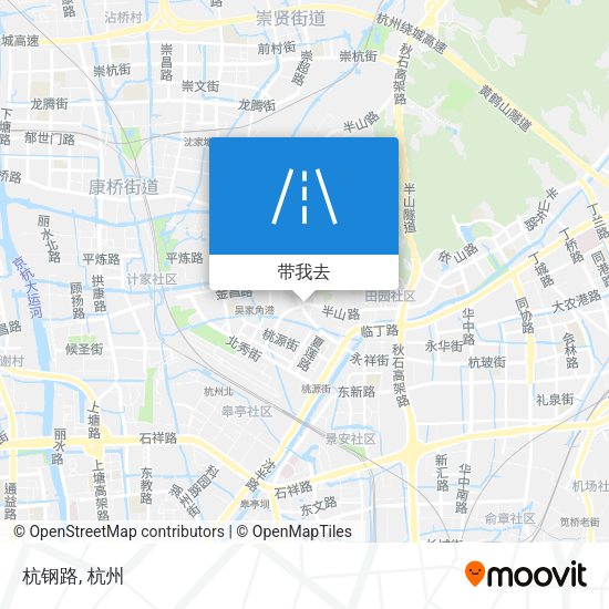 杭钢路地图