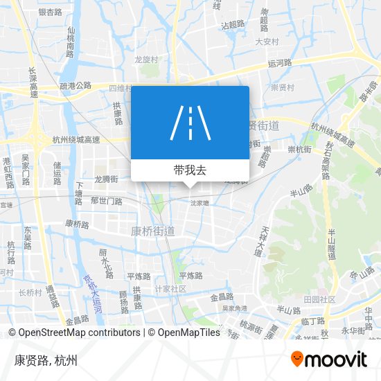 康贤路地图