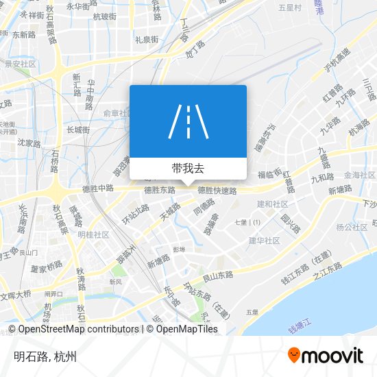 明石路地图