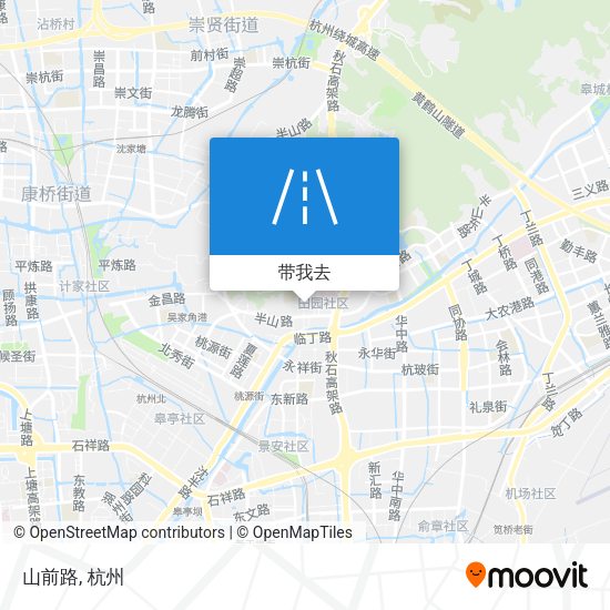 山前路地图