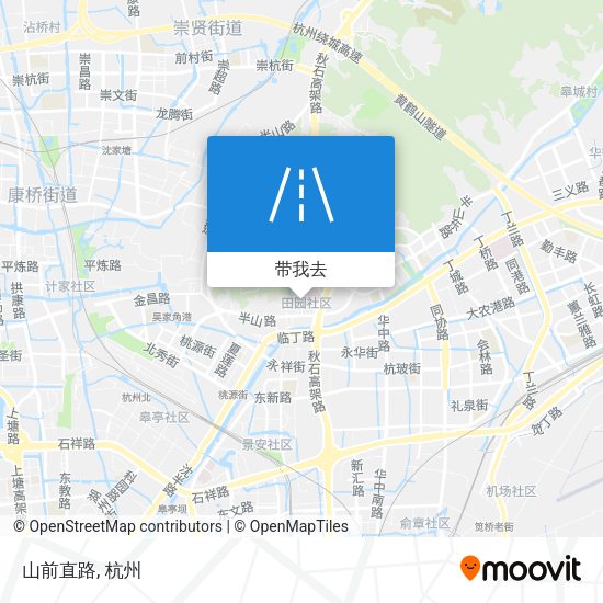 山前直路地图