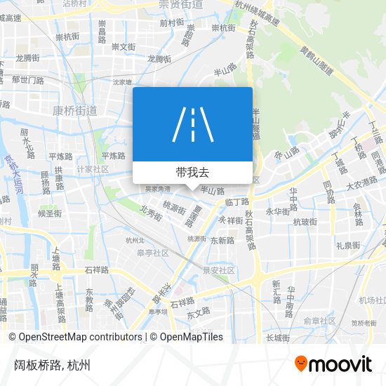 阔板桥路地图