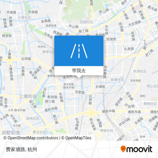 费家塘路地图