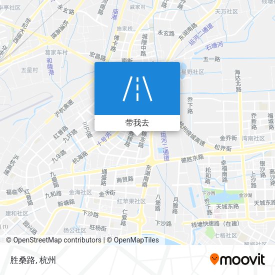 胜桑路地图
