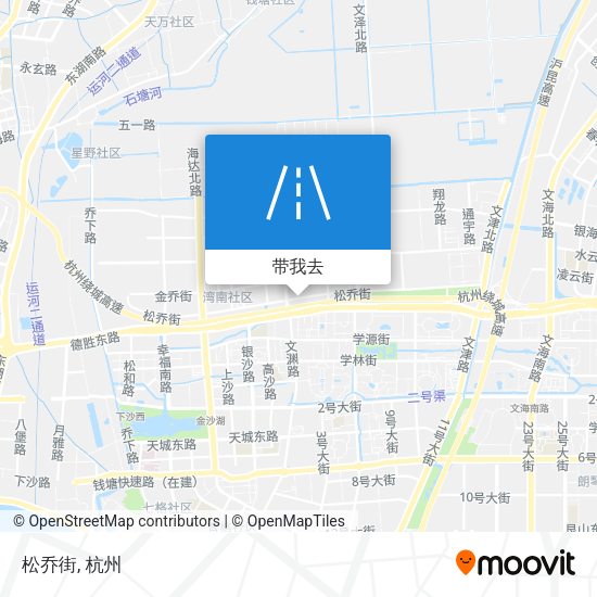 松乔街地图