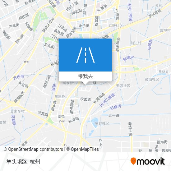 羊头坝路地图