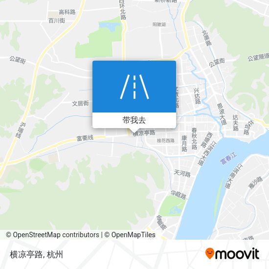 横凉亭路地图
