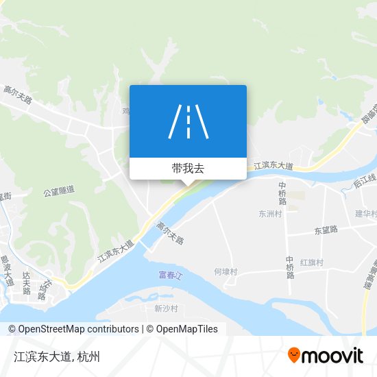 江滨东大道地图