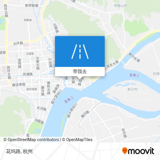 花坞路地图