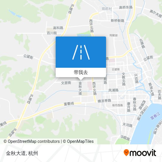 金秋大道地图