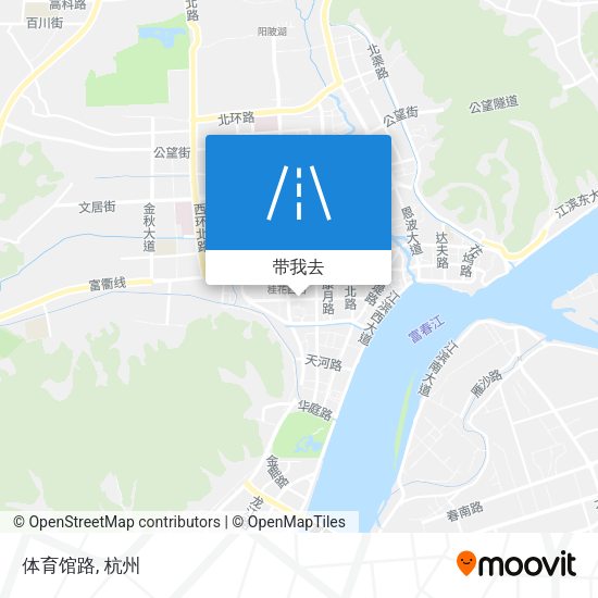 体育馆路地图