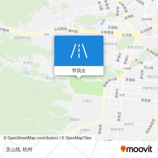 灵山线地图