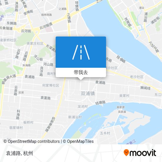袁浦路地图