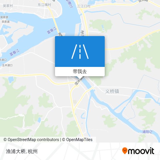 渔浦大桥地图