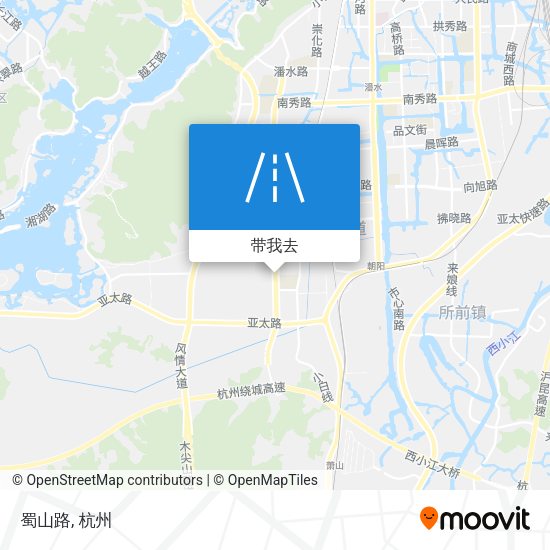 蜀山路地图