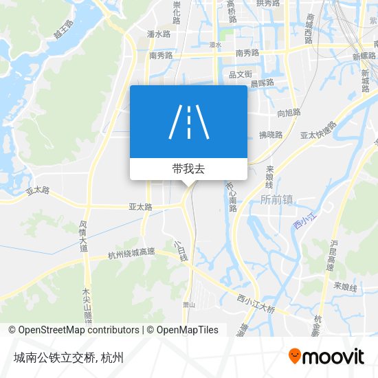 城南公铁立交桥地图