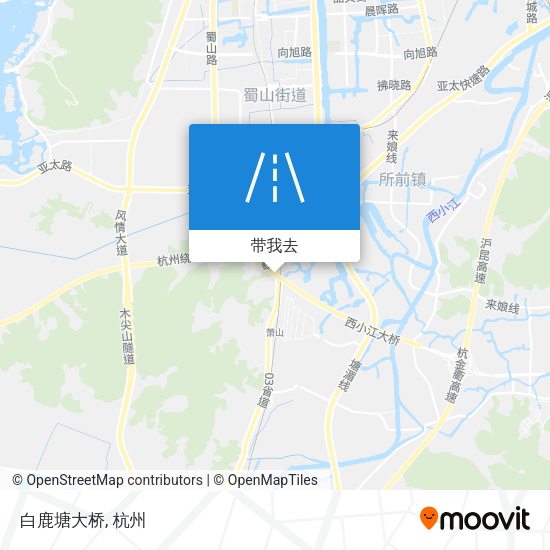 白鹿塘大桥地图
