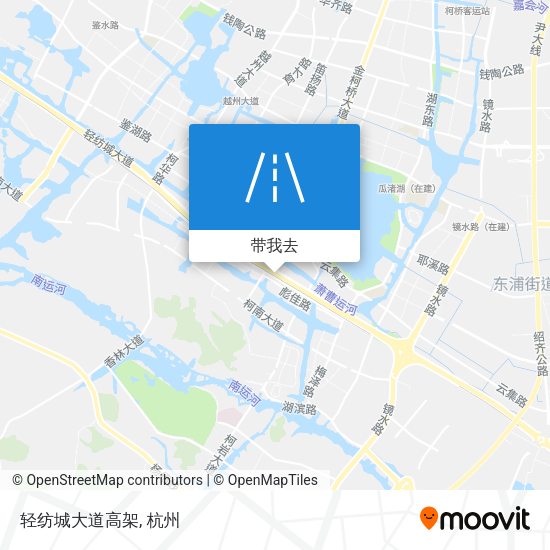 轻纺城大道高架地图