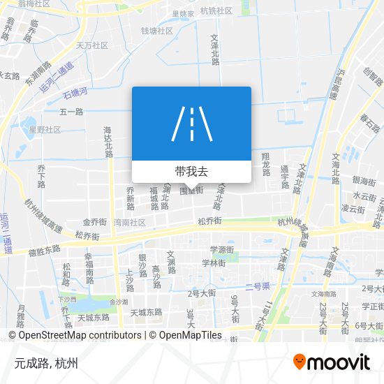 元成路地图