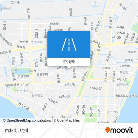 白杨街地图