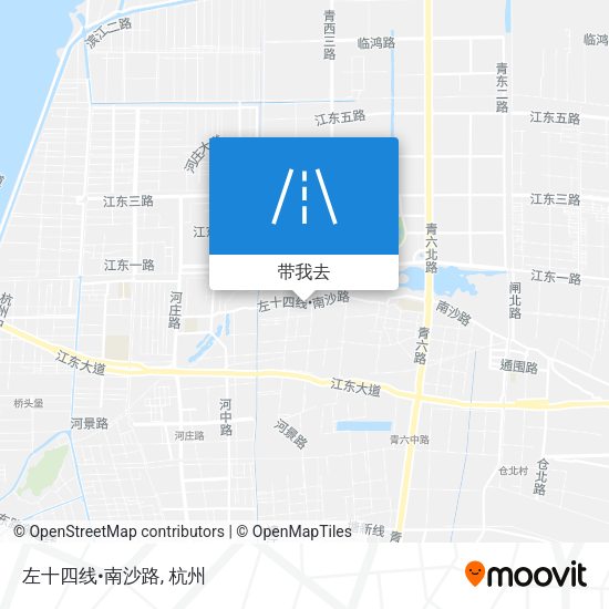 左十四线•南沙路地图