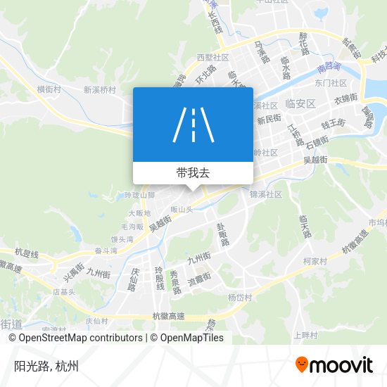 阳光路地图
