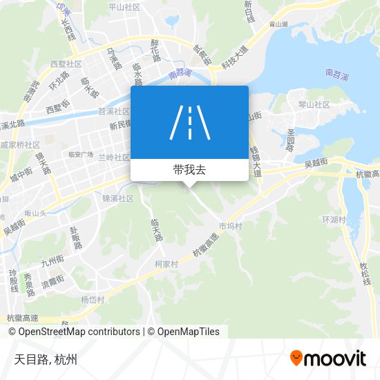 天目路地图
