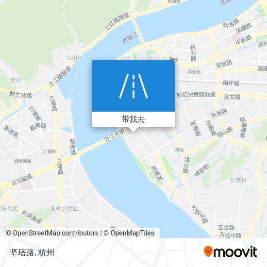 坚塔路地图
