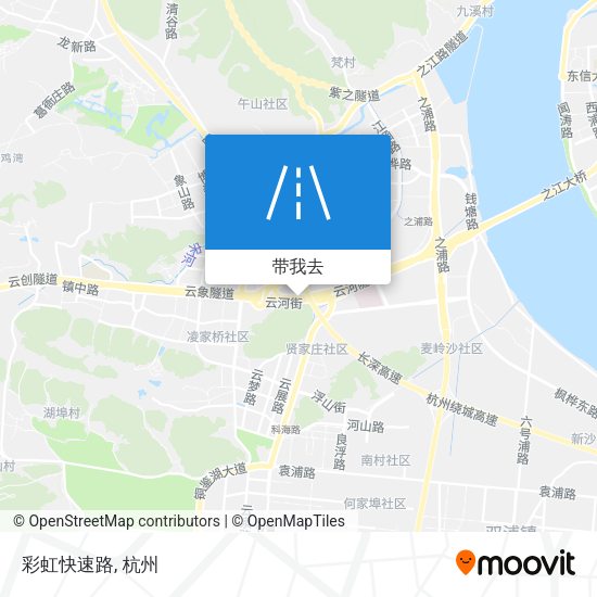 彩虹快速路地图