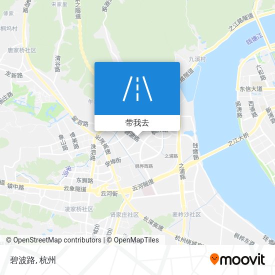碧波路地图