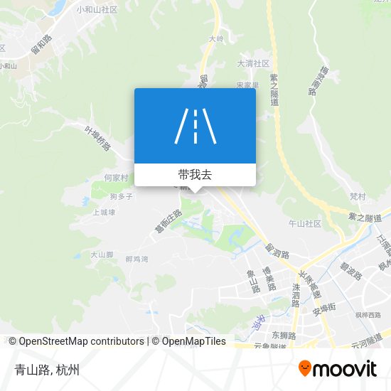 青山路地图