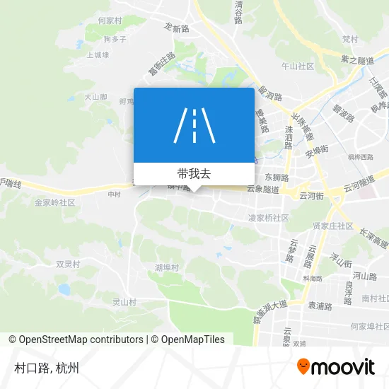 村口路地图