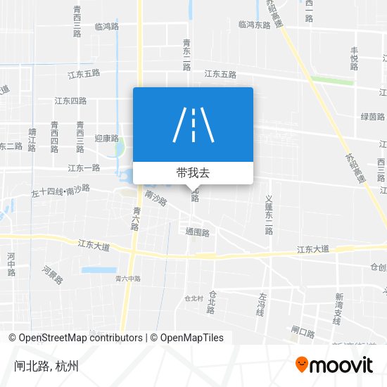 闸北路地图