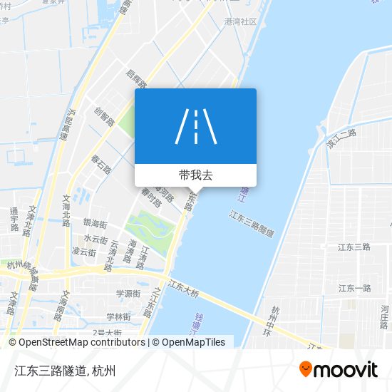 江东三路隧道地图