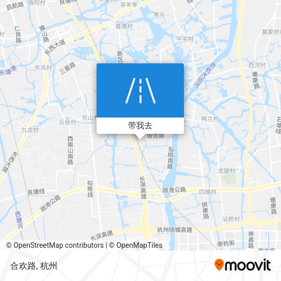 合欢路地图