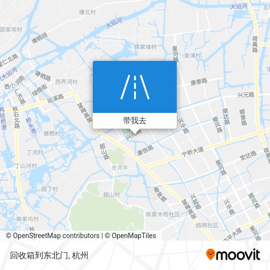 回收箱到东北门地图