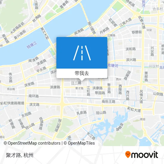 聚才路地图