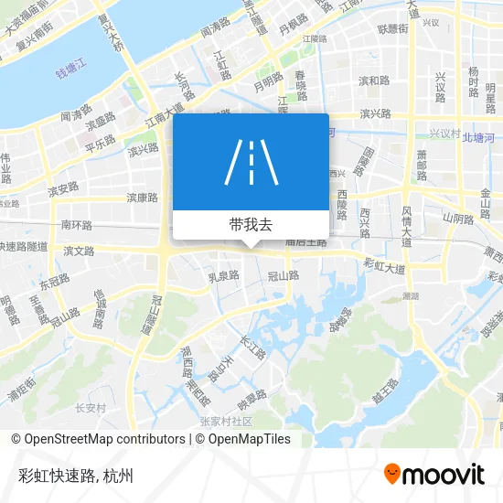 彩虹快速路地图