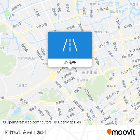 回收箱到东南门地图