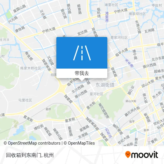 回收箱到东南门地图