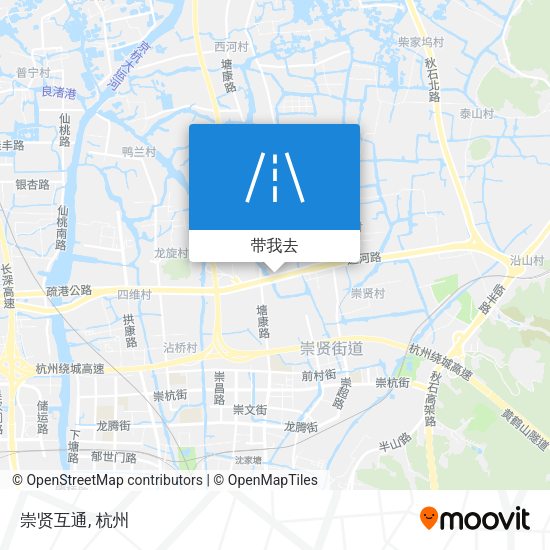 崇贤互通地图