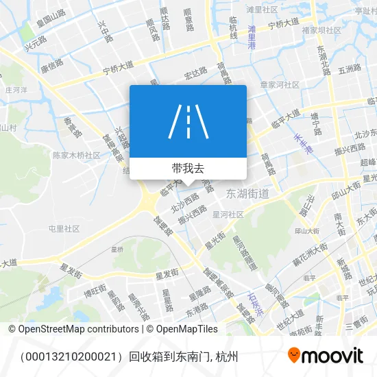 （00013210200021）回收箱到东南门地图