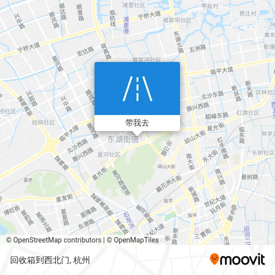 回收箱到西北门地图