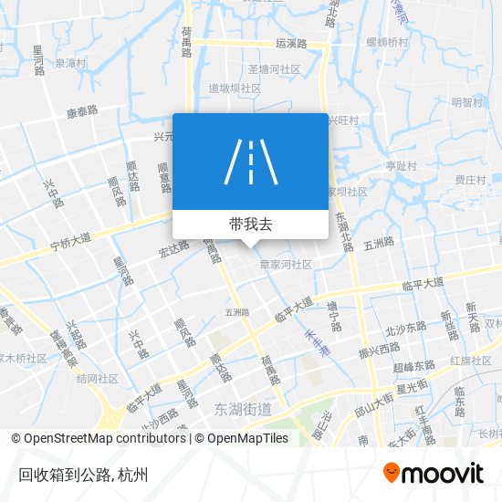 回收箱到公路地图