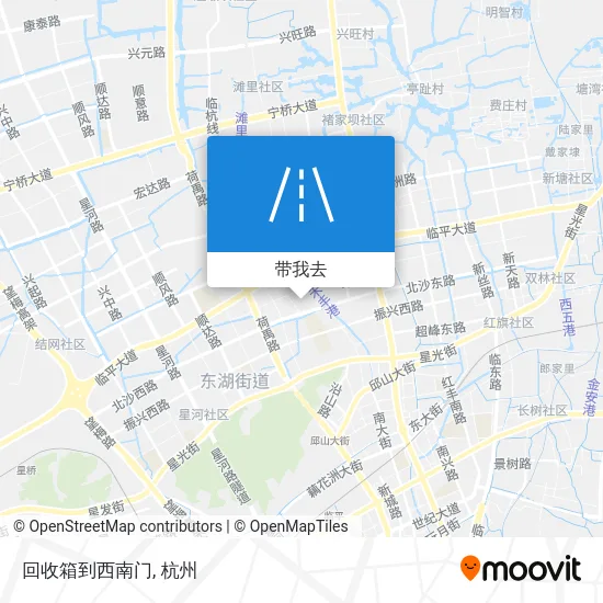 回收箱到西南门地图