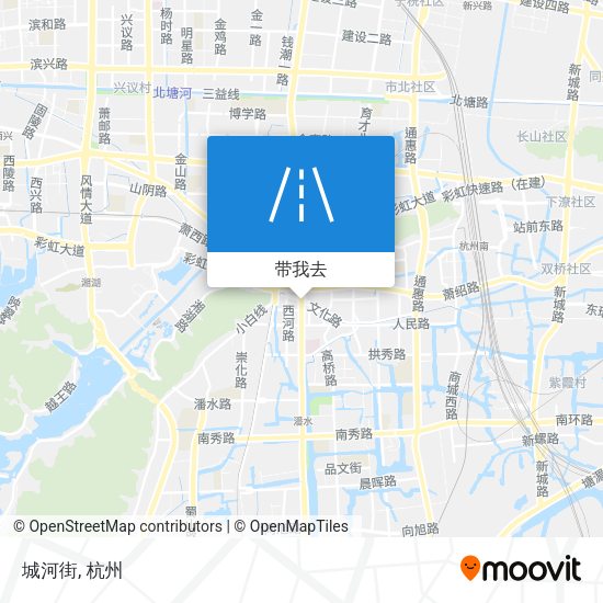 城河街地图