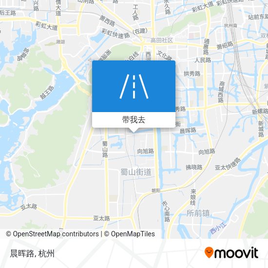 晨晖路地图