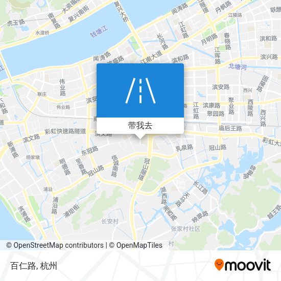 百仁路地图